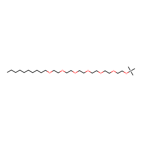 2-(2-(2-(2-(2-(2-decyloxy-ethoxy)-ethoxy)-ethoxy)-ethoxy)-ethoxy)-ethanol, TMS structure