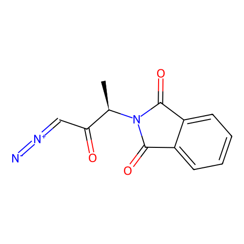 (Z,3R)-1-diazonio-3-(1,3-dioxoisoindol-2-yl)but-1-en-2-olate structure