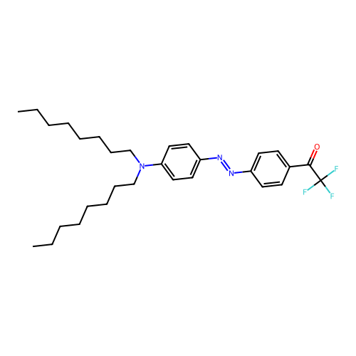 4-(Dioctylamino)-4'-(trifluoroacetyl)azobenzene structure