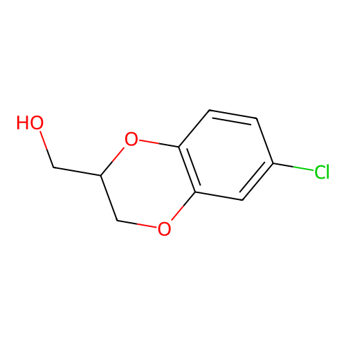 (6-Chloro-2,3-dihydrobenzo[B][1,4]dioxin-2-YL)methanol structure