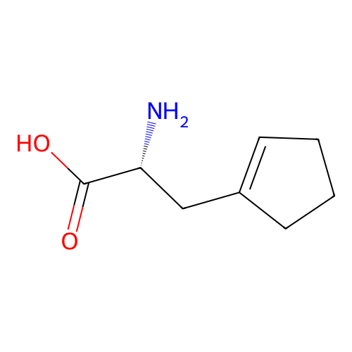 (2R)-2-Amino-3-(cyclopent-1-en-1-yl)propanoic acid structure