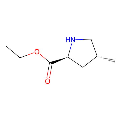 ethyl (2S,4R)-4-methylpyrrolidine-2-carboxylate structure