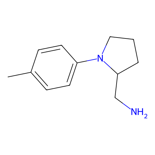 [1-(4-Methylphenyl)pyrrolidin-2-yl]methanamine structure