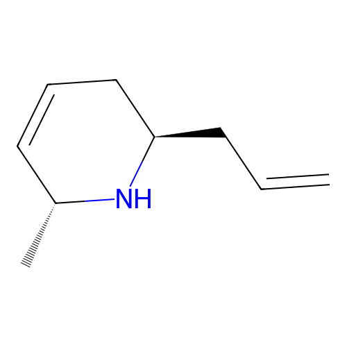 (2R,6R)-2-Allyl-6-methyl-1,2,3,6-tetrahydropyridine structure
