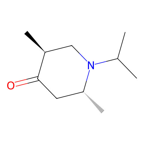 4-Piperidinone, 2,5-dimethyl-1-(1-methylethyl)-, (2R,5S)- structure