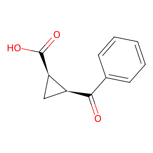 cis-2-Benzoyl-cyclopropanecarboxylic acid structure