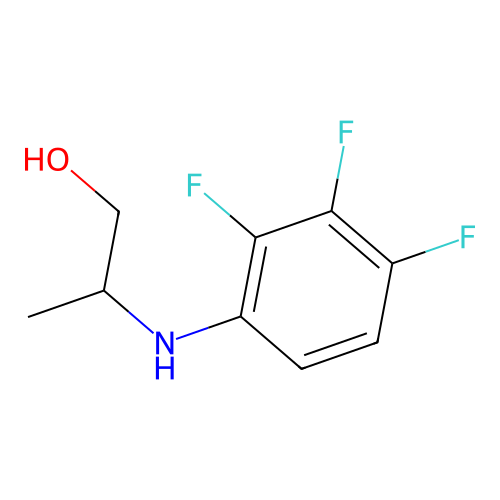 1-Propanol, 2-[(2,3,4-trifluorophenyl)amino]- structure