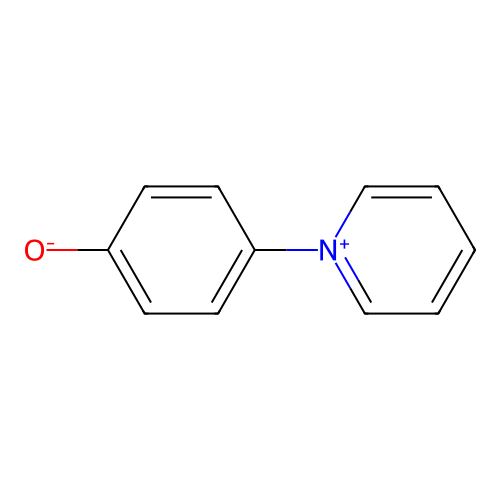 pyridinium, 1-(4-hydroxyphenyl)-, inner salt structure