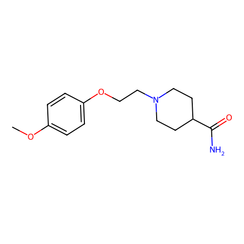 1-(2-(4-Methoxyphenoxy)ethyl)isonipecotamide structure