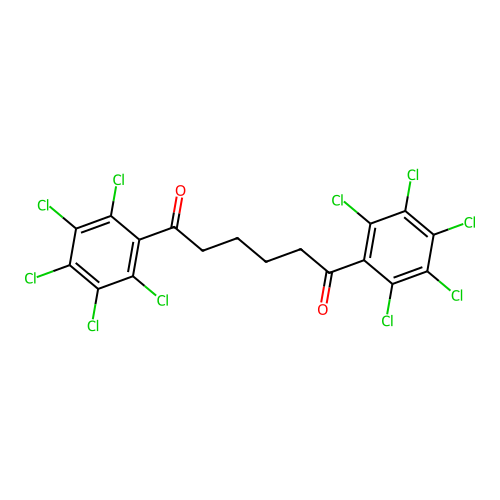 1,6-Bis(pentachlorophenyl)-1,6-hexanedione structure