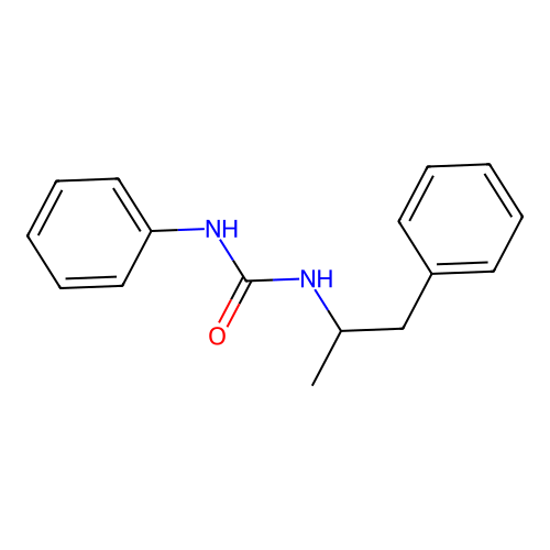 1-Phenyl-3-(1-phenylpropan-2-yl)urea structure