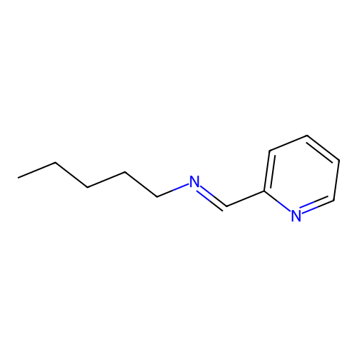 N-(n-pentyl)-2-pyridylmethanimine structure