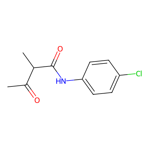 N-(4-chlorophenyl)-2-methyl-3-oxobutanamide structure