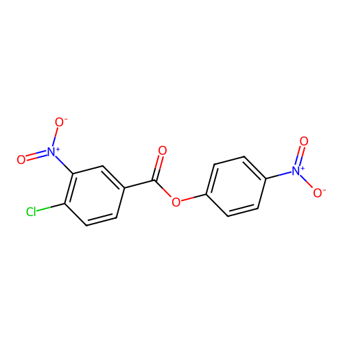 Benzoic acid, 4-chloro-3-nitro-, 4-nitrophenyl ester structure