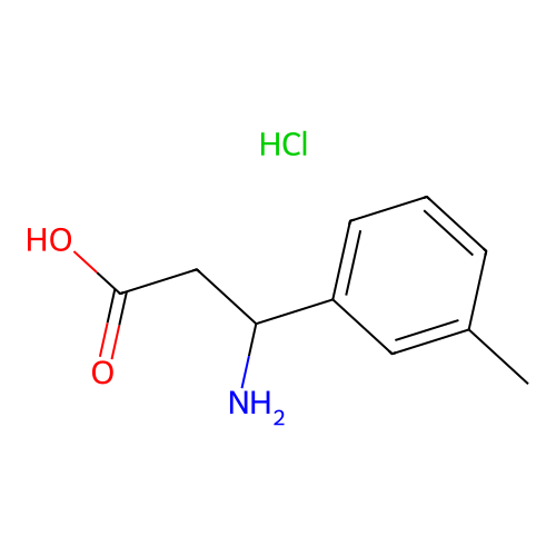 3-Amino-3-(3-methylphenyl)propanoic acid;hydrochloride structure