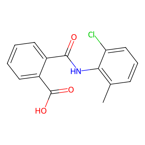 2-[(2-Chloro-6-methylanilino)carbonyl]benzoic acid structure