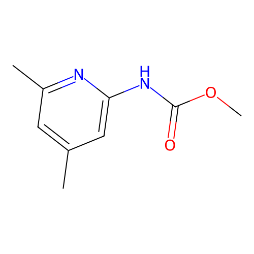 Methyl (4,6-dimethylpyridin-2-yl)carbamate structure