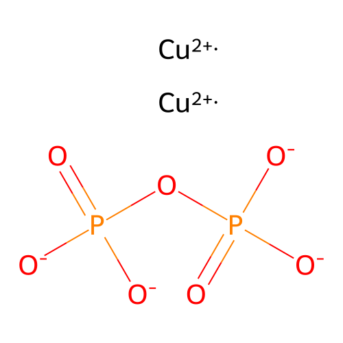 Diphosphoric acid, copper(2+) salt (1:2) structure