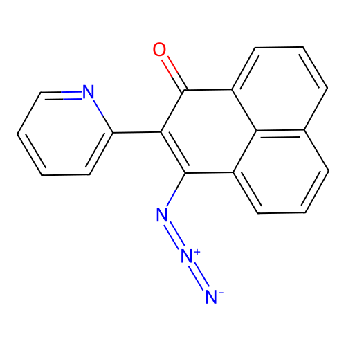 1-Azido-2-(2-pyridyl)-phenalen-3-one structure