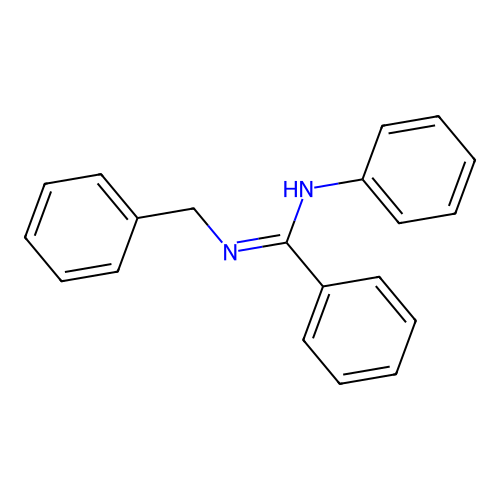 N'-benzyl-N-phenylbenzenecarboximidamide structure