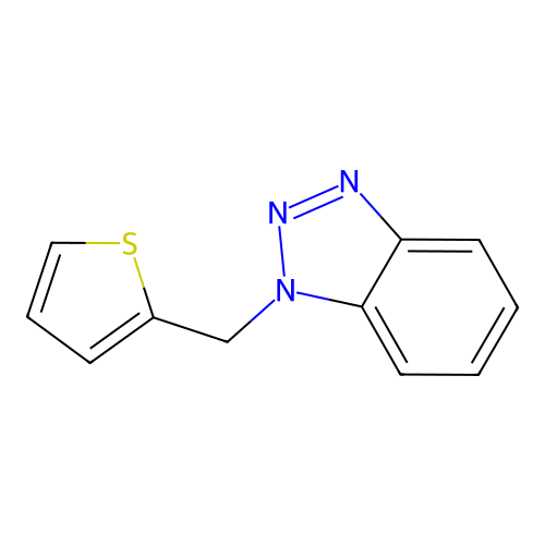 1-(Thiophen-2-ylmethyl)benzotriazole structure