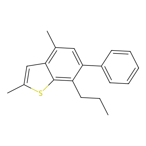 2,4-Dimethyl-6-phenyl-7-propyl-1-benzothiophene structure