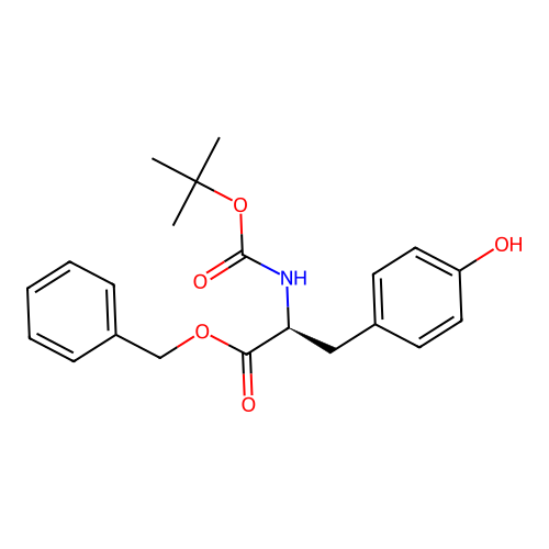 (S)-Benzyl 2-((tert-butoxycarbonyl)amino)-3-(4-hydroxyphenyl)propanoate structure
