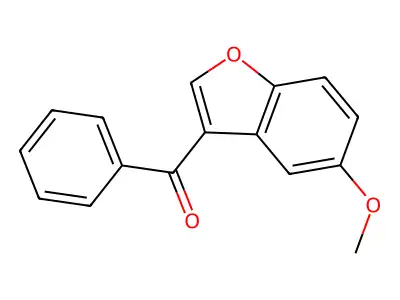 (5-Methoxy-3-benzofuranyl)phenylmethanone structure