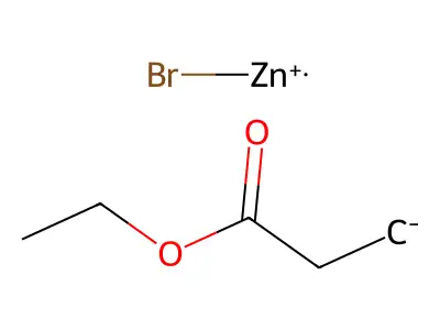 Bromo[3-ethoxy-3-(oxo-kappaO)propyl-kappaC]zinc structure