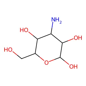 3-amino-3-deoxy-D-glucopyranose structure