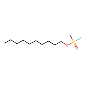 n-Decyl methylphosphonofluoridate structure