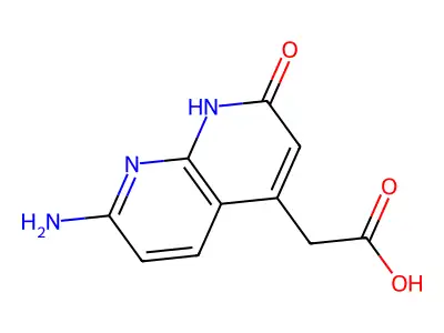 (7-Amino-2-hydroxy[1,8]naphthyridin-4-yl)acetic acid structure