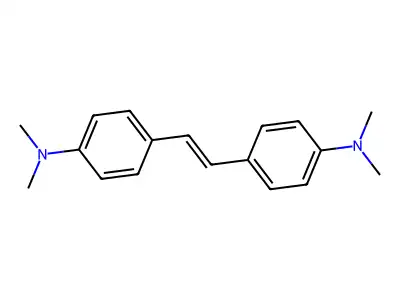 Bis(4-dimethylaminophenyl)ethylene structure