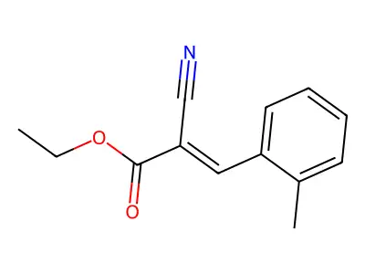 Ethyl 2-cyano-3-(2-methylphenyl)acrylate structure