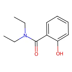 二乙基水杨酰胺 structure