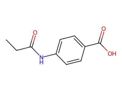 4-(Propanoylamino)benzoic acid structure
