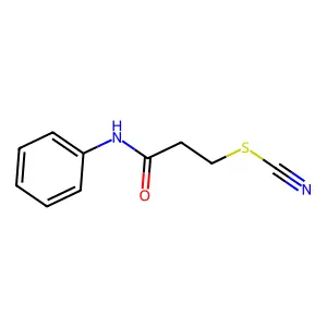 3-Anilino-3-oxopropyl thiocyanate structure