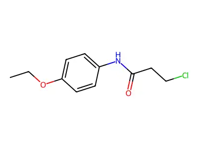 3-chloro-N-(4-ethoxyphenyl)propanamide structure