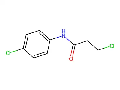 3-氯-N-(4-氯苯基)丙酰胺 structure