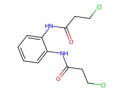 3-chloro-N-[2-(3-chloropropanoylamino)phenyl]propanamide structure