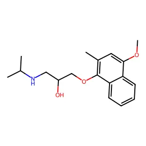 1-(4-Methoxy-2-methylnaphthalen-1-yl)oxy-3-(propan-2-ylamino)propan-2-ol structure