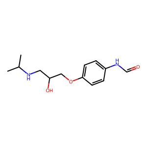 Formanilide, 4'-[2-hydroxy-3-(isopropylamino)propoxy]- structure