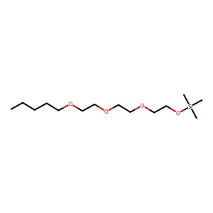 Triethylene glycol, pentyl ether, TMS structure