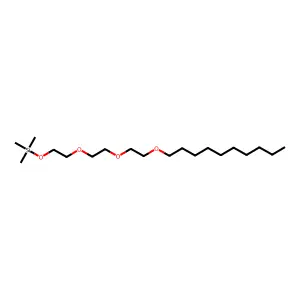 Triethylene glycol, decyl ether, TMS structure