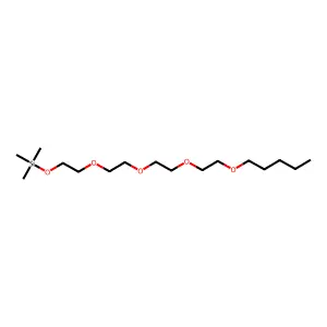 Tetraethylene glycol, pentyl ether, TMS structure