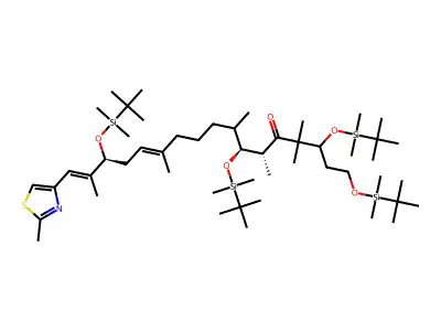 (3S,6R,7S,8S,12Z,15S,16E)-1,3,7,15-TETRAKIS-{[TERT-BUTYL(DIMETHYL)SILYL]OXY}-4,4,6,8,12,16-HEXAMETHYL-17-(2-METHYL-1,3-THIAZOL-4-YL)HEPTADECA-12,16-DIEN-5-ONE structure