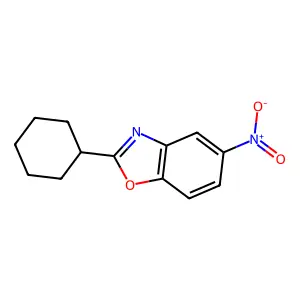 2-Cyclohexyl-5-nitro-1,3-benzoxazole structure