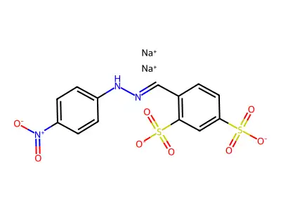 2,4-Disulfobenzaldehyde-4'-nitrophenylhydrazine Disodium Salt structure