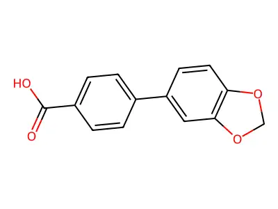 4-(2H-1,3-Benzodioxol-5-yl)benzoic acid structure