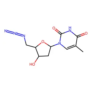 Thymidine, 5'-azido-5'-deoxy- structure